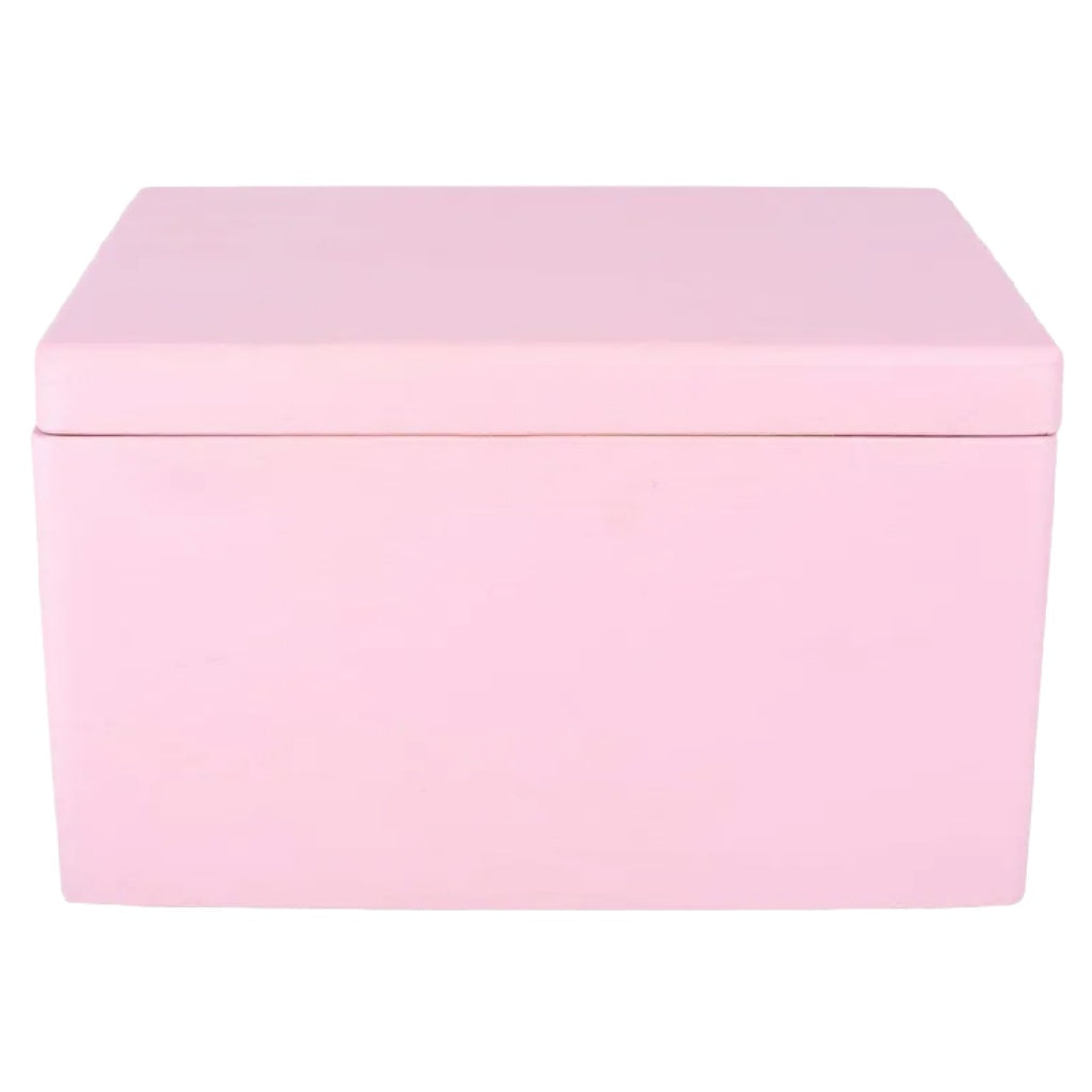 Roze Houten Opbergdoos - Decoratieve Memory Box